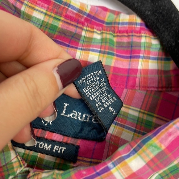 Ralph Lauren blue label colorful plaid buttons down shirt - Picture 8 of 9